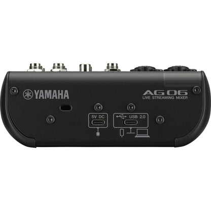 Yamaha AG06MK2 6-Channel Mixer and USB Audio Interface (Black)