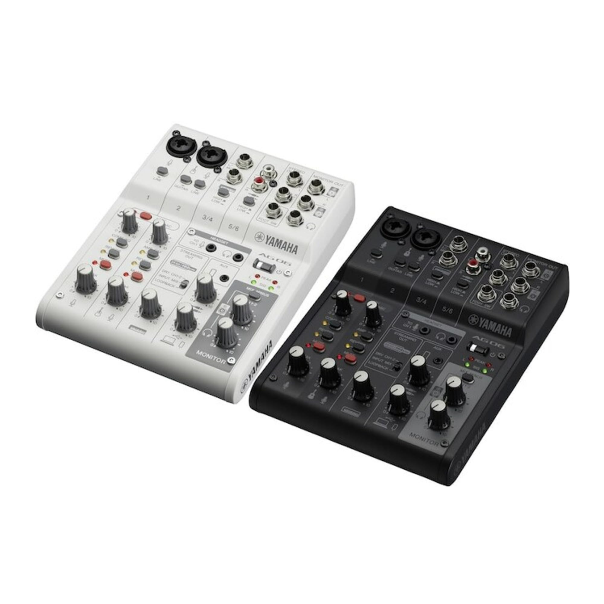 Yamaha AG06MK2 6-Channel Mixer and USB Audio Interface (White