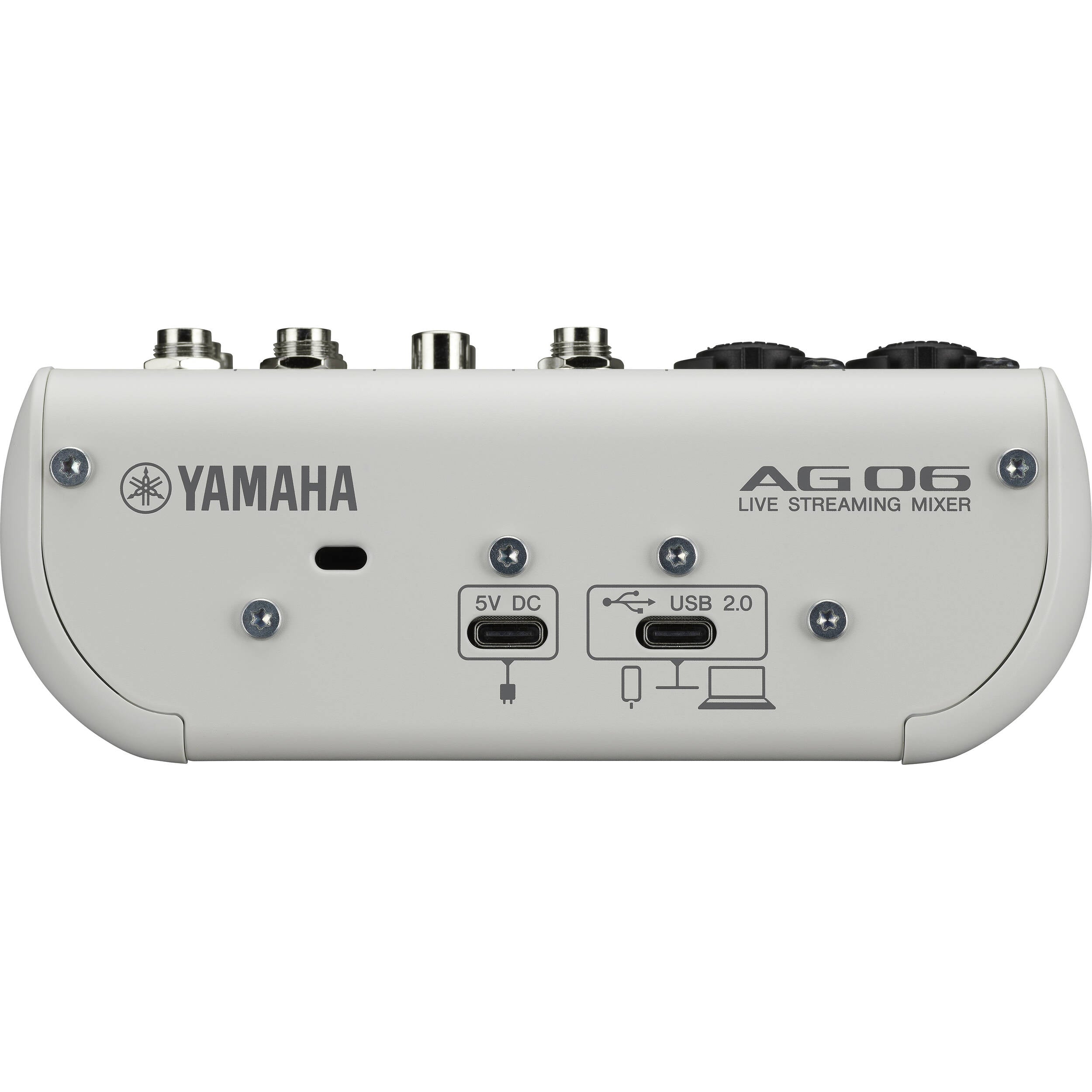 Yamaha AG06MK2 6-Channel Mixer and USB Audio Interface (White