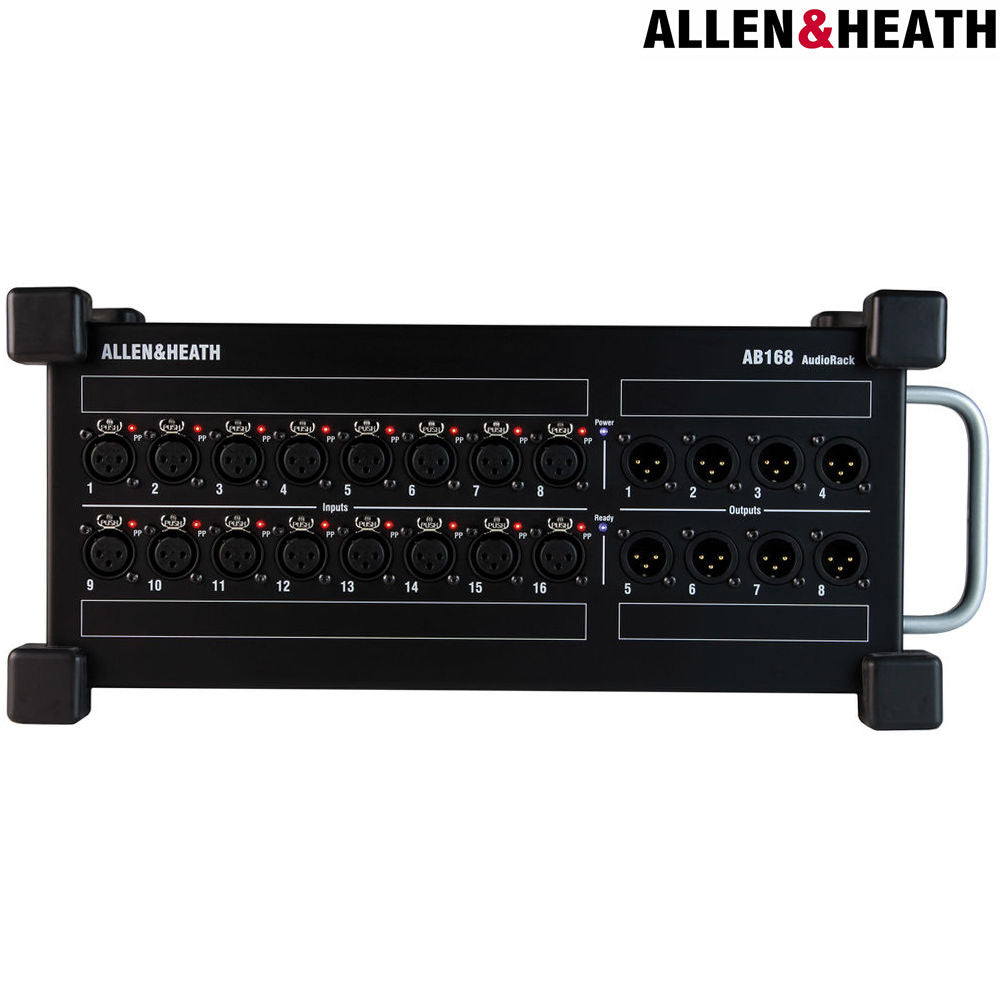 Allen & Heath AB168 Portable AudioRack 16 x 8 Audio Interface Stage Box for GLD and Qu Digital Mixing Systems
