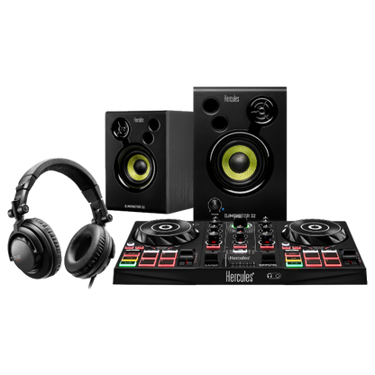 Hercules DJLearning Kit MK2 — All-in-One Kit for Learning to Mix — Software and Tutorials Included