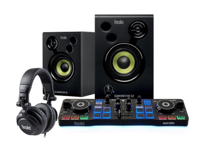 Hercules DJ Starter Kit w/ Starlight DJ Monitor 32 HDP DJ M40.1 & Serato DJ Intro