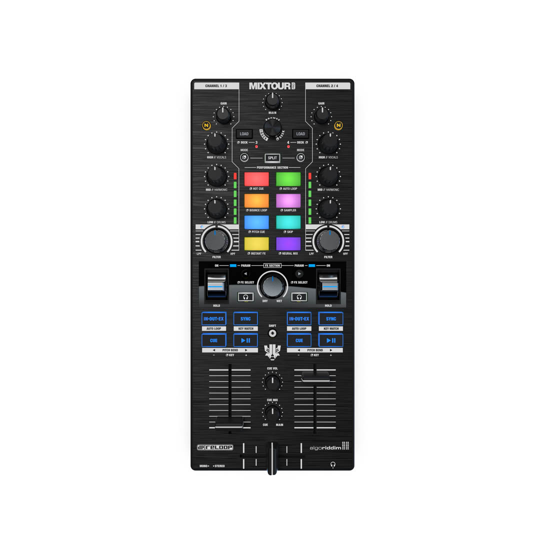 Reloop Mixtour Pro All-In-One Four-Deck DJ Controller With Audio Interface