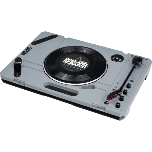 Reloop SPiN Portable Turntable System with Scratch Vinyl – Digital
