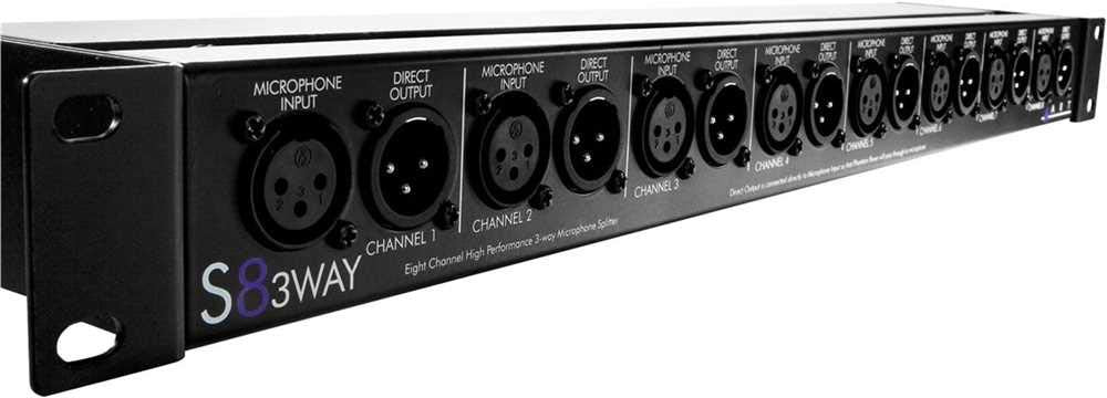 ART S8-3Way Eight Channel Three-Way Mic Splitter - 3 Outputs Per