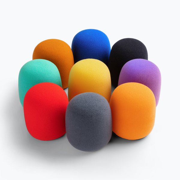 On Stage ASWS58C9 Foam Windscreens for Handheld Microphones (9-Pack, C ...