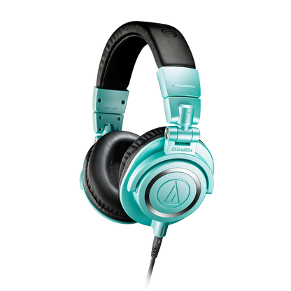 Audio-Technica ATH-M50xIB Limited-Edition Professional Studio Monitor Headphones, Ice Blue