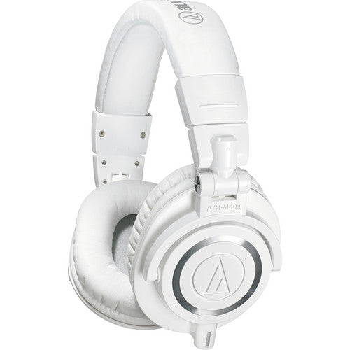 Audio-Technica ATH-M50XWH Professional Studio Monitor Headphones (White)