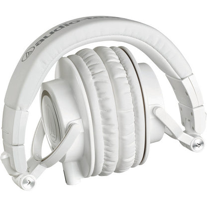 Audio-Technica ATH-M50XWH Professional Studio Monitor Headphones (White)