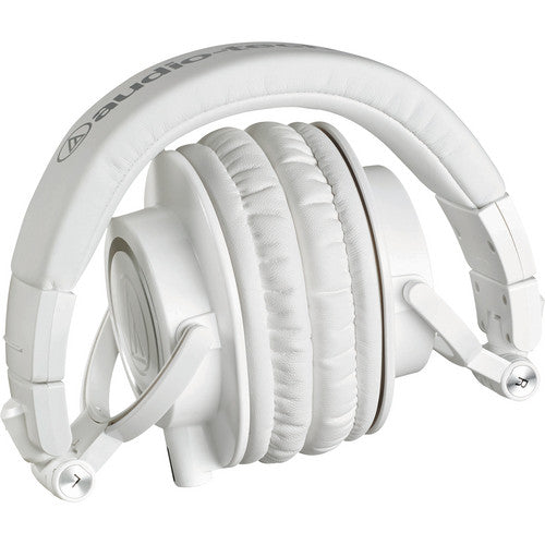 Audio-Technica ATH-M50XWH Professional Studio Monitor Headphones (White)