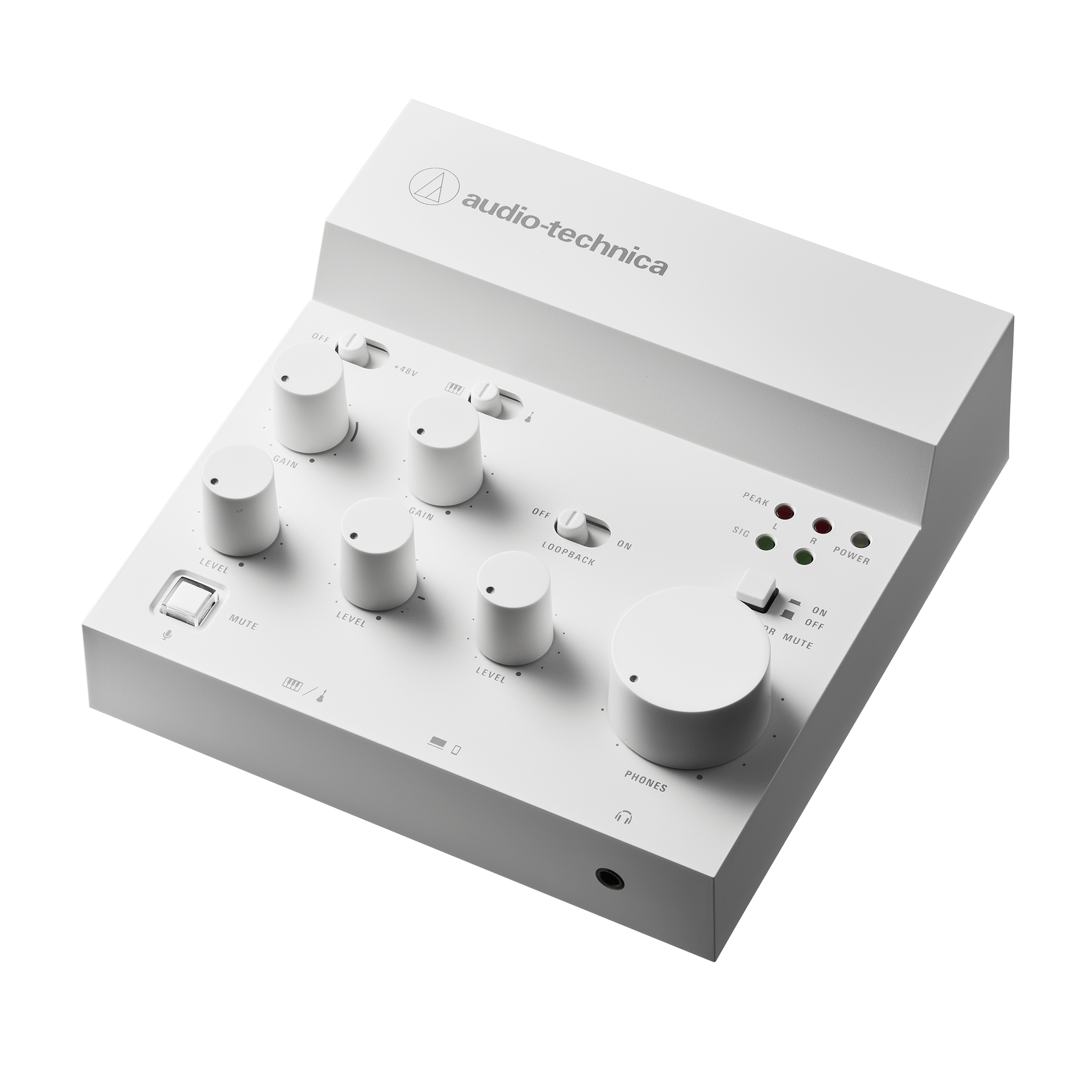 Audio Technica AT-UMX3WH Livestreaming USB Audio Mixer