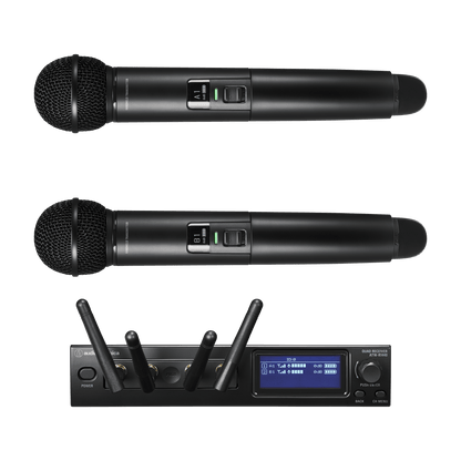 Audio-Technica ATW-1422 System 20 PRO 2-Person Digital Wireless Handheld Microphone System (2.4 GHz)