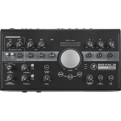 Mackie BIGKNOB-STUDIO+ 4x3 Studio Monitor Controller | 192kHz USB I/O