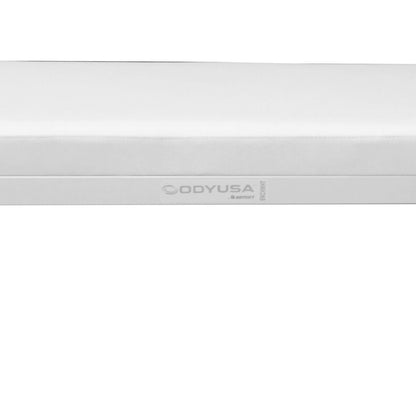 Odyssey BNCHWHT Luxe Series 40 Inch Wide Portable Comfortable White Bench
