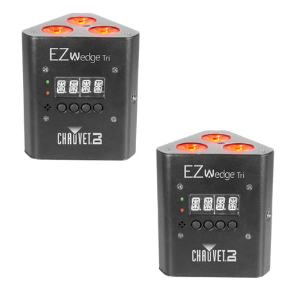 Chauvet DJ Lighting EZwedge Tri Color LED Wash DJ Lighting Effect 2 Pack