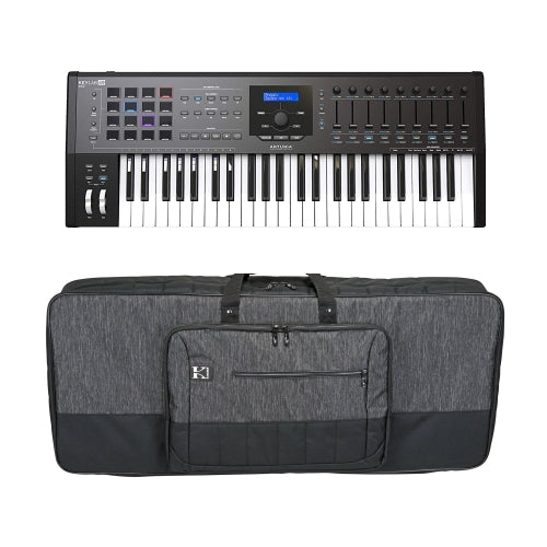 Arturia KeyLab 49 Mkii Black 49 Keyboard Controller w/Kaces KB3513 Luxe Case