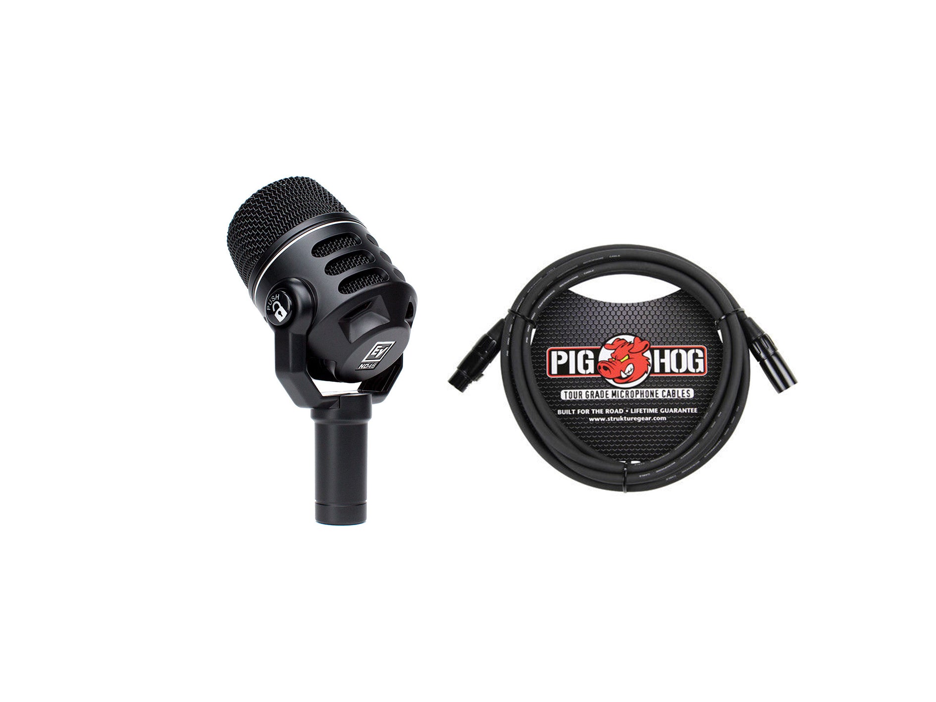 Electro Voice ND46 Dynamic Supercardioid Instrument Microphone w/ Mic Cable