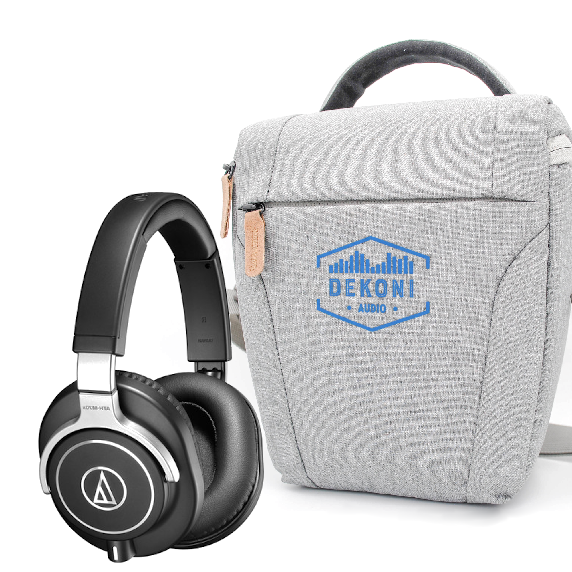Audio Technica ATH-M70X Headphone & Dekoni Audio Headphone Savior – Grey