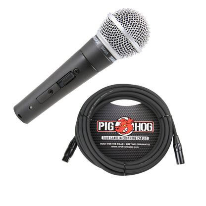 Shure SM58S Microphone with on/off switch with free XLR cable