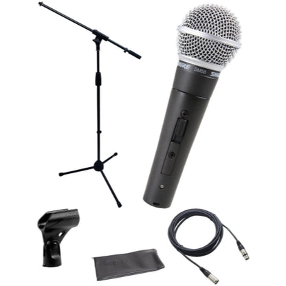 Shure SM58S Cardioid Dynamic Microphone Microphone w/ On/Off Switch & Mic Cable