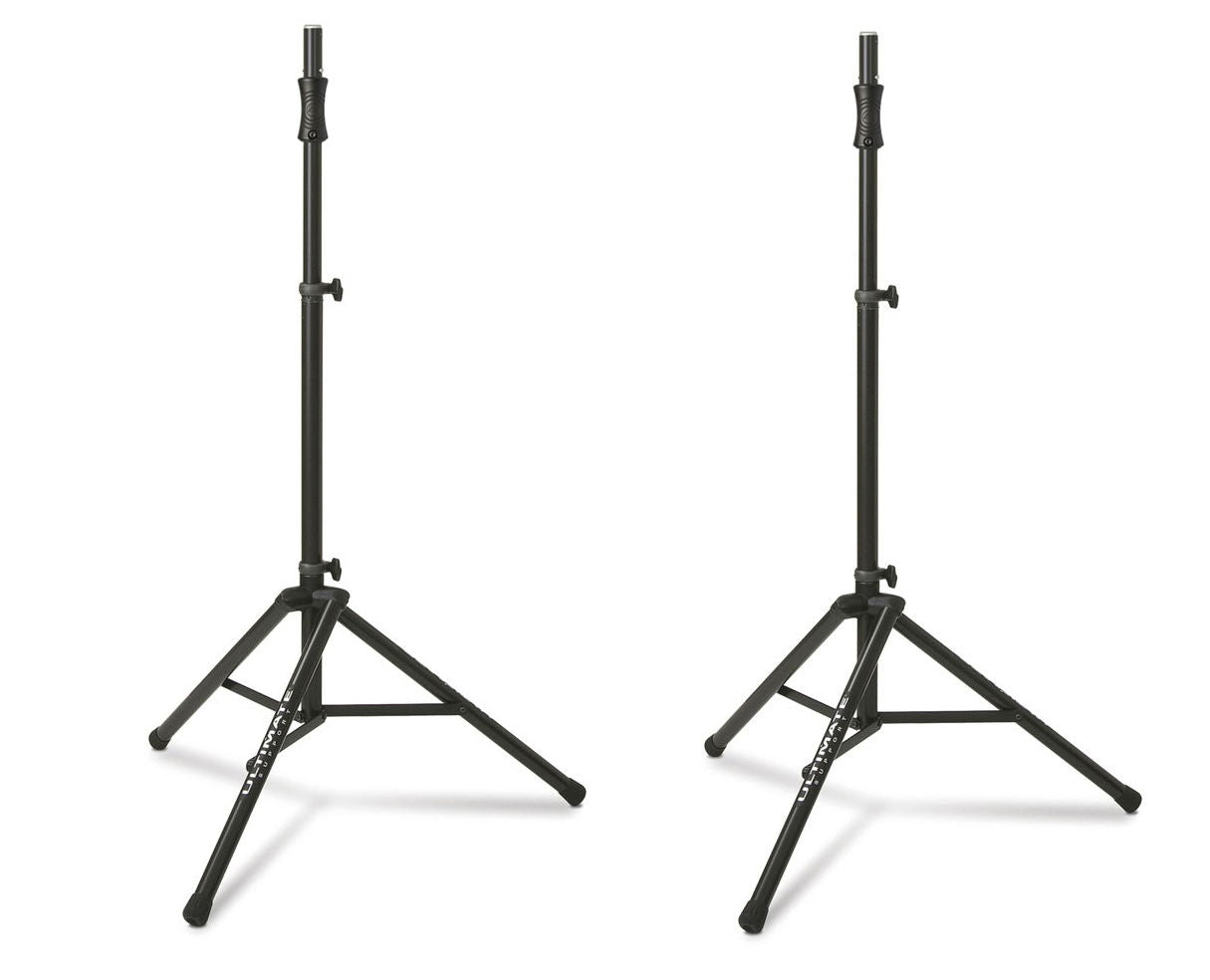Ultimate Support TS-100B (2-Pack) Lift-Assist Aluminum Tripod Speaker Stands