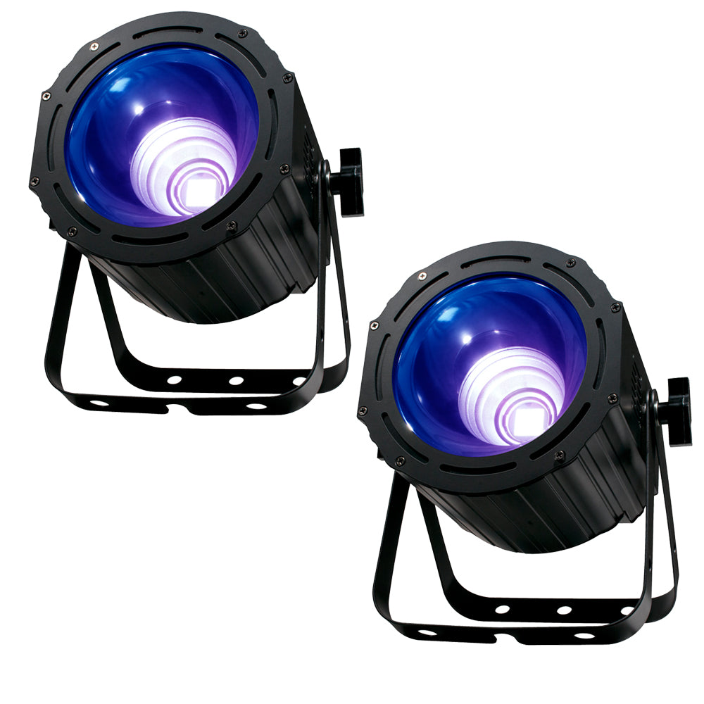 American DJ Products UV COB CANNON LED UV Wash Light with Variable Speed Strobe-PAIR