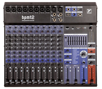 Yorkville BPM12 12-Channel Battery-Powered Mixer with USB