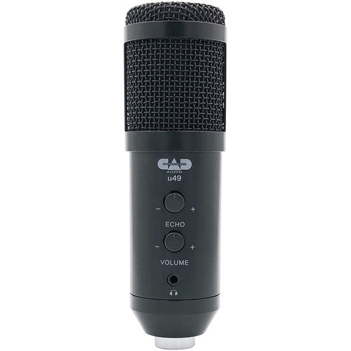CAD U49 USB Studio Microphone with Headphone Jack & Gain Control B-Stock