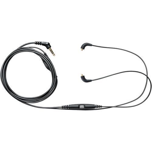 SHURE CBL-M-K Music Phone Cable with Remote + Mic (One-Button Control) Headphone