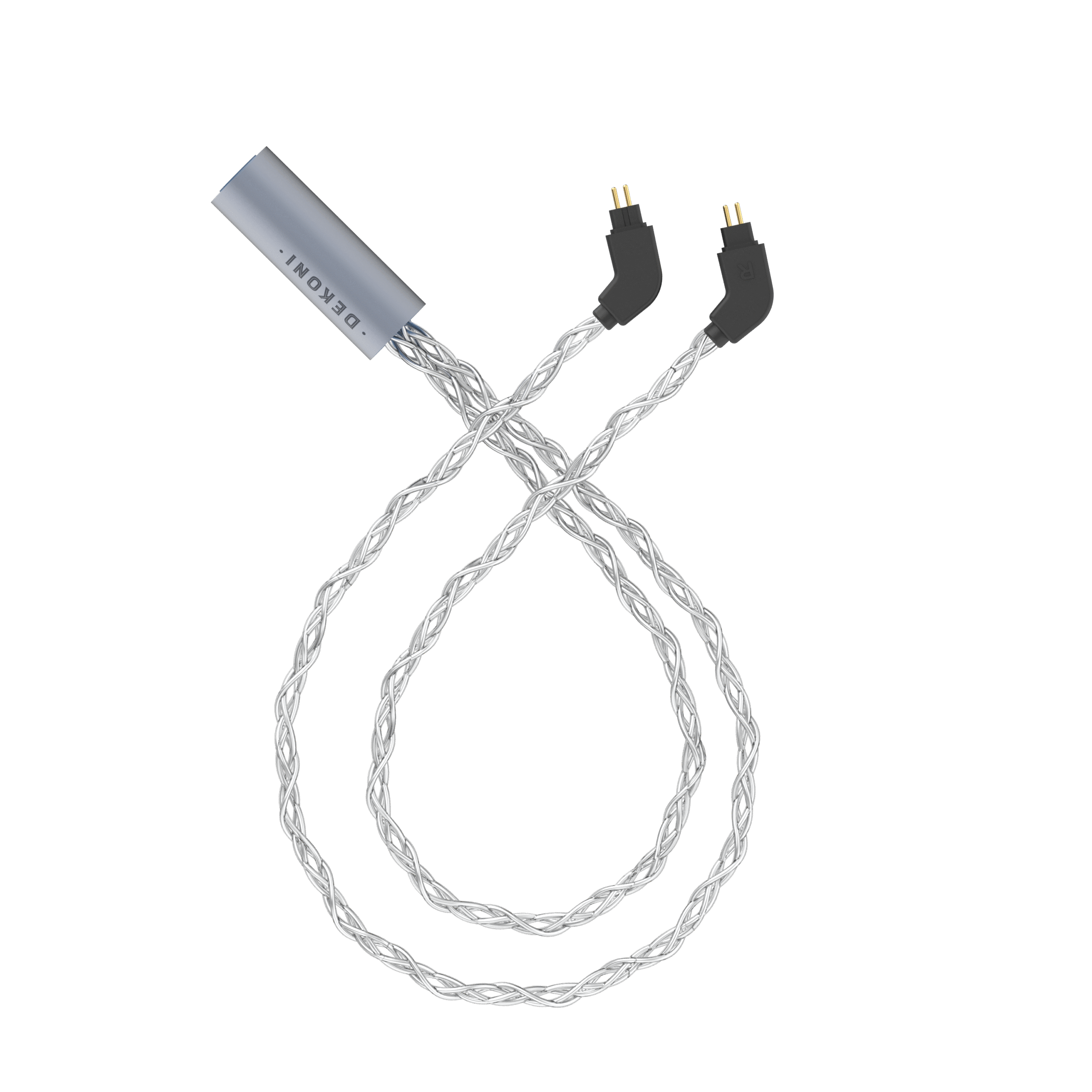 Dekoni Audio Ensemble 4.4mm SPC Braided Cable with 2-Pin IEM Connectors (52)