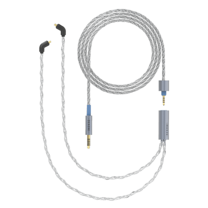 Dekoni Audio Ensemble 4.4mm Silver Plated Copper Braided Cable with MMCX IEM Connectors (52)