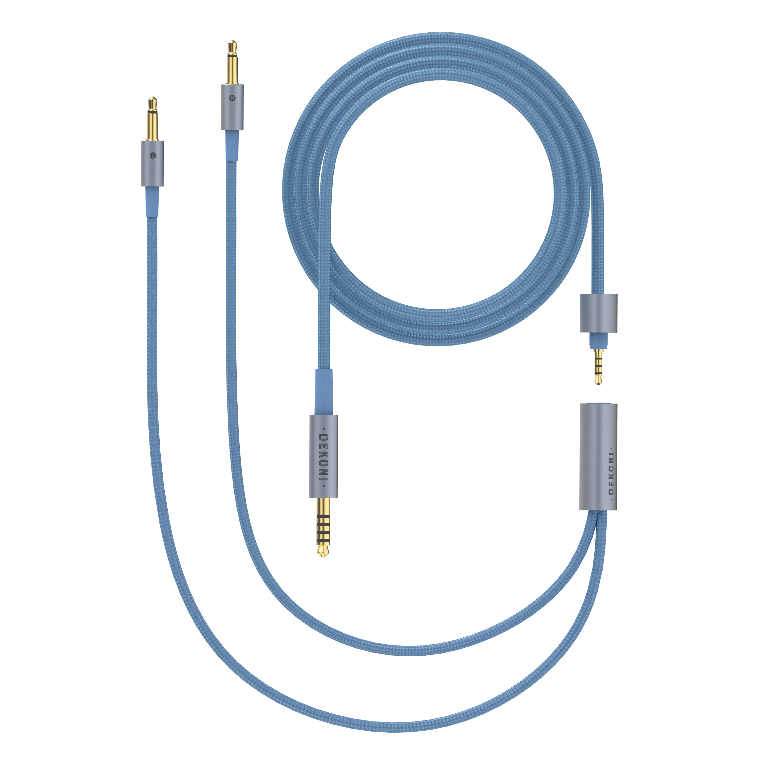 Dekoni Audio Ensemble 4.4mm 52 Nylon Wrapped Cable with 3.5mm Headphone Connectors