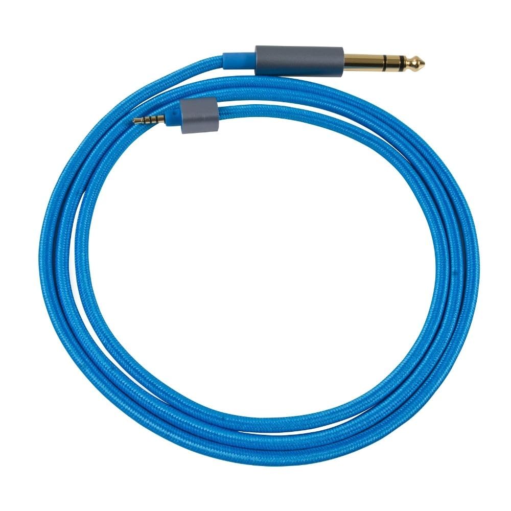 Dekoni Audio Ensemble Undersplit 6.35mm Unbalanced 64” with Blue Nylon Woven Jacket