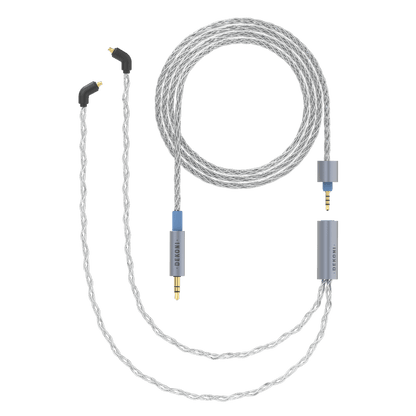 Dekoni Audio Ensemble 1/8 Silver Plated Copper Braided Cable with MMCX IEM Connectors (52)