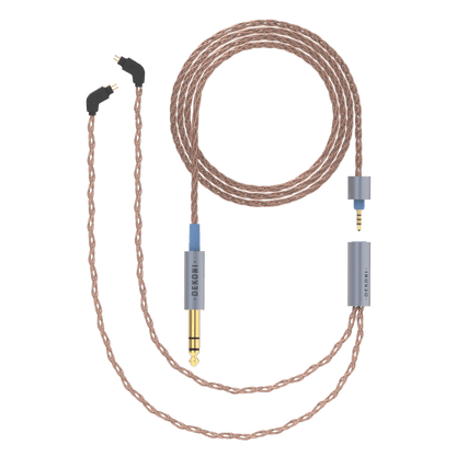 Dekoni Audio Ensemble 1/4 PCUHD Cable with 2-Pin IEM Connectors (52)