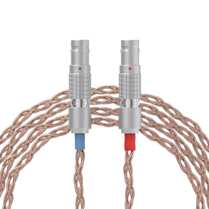 Dekoni Audio Ensemble 1/4 PCUHD Cable with 2-Pin Utopia Lemo Headphone Connectors (64)
