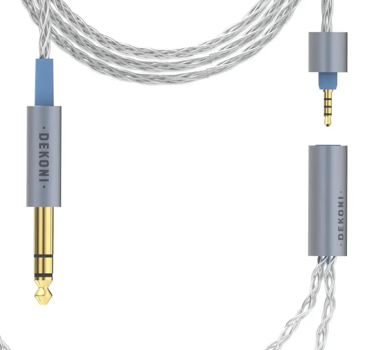 Dekoni Audio Ensemble 1/4 Braided Cable with 3.5mm Headphone Connectors (52)