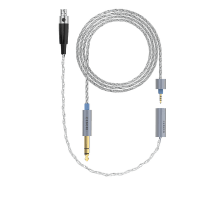 Dekoni Audio Ensemble 1/4 Braided Cable with Single 3-pin XLR Headphone Connector (64)