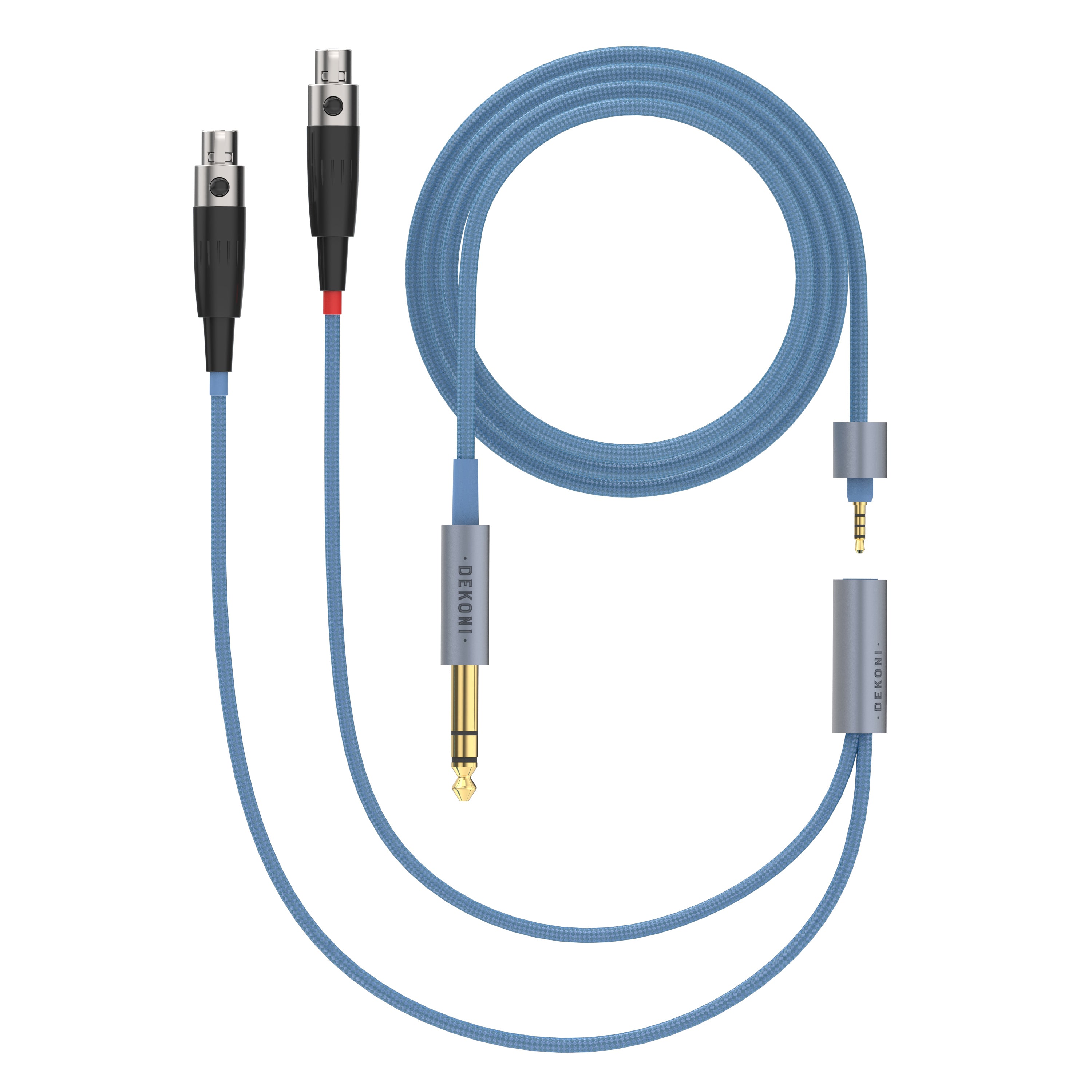 Dekoni Audio Ensemble 1/4 52 Nylon Wrapped Cable with 4-pin Mini XLR Headphone Connectors