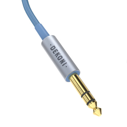 Dekoni Audio Ensemble 1/4 64 Nylon Wrapped Cable with 3.5mm Headphone Connectors