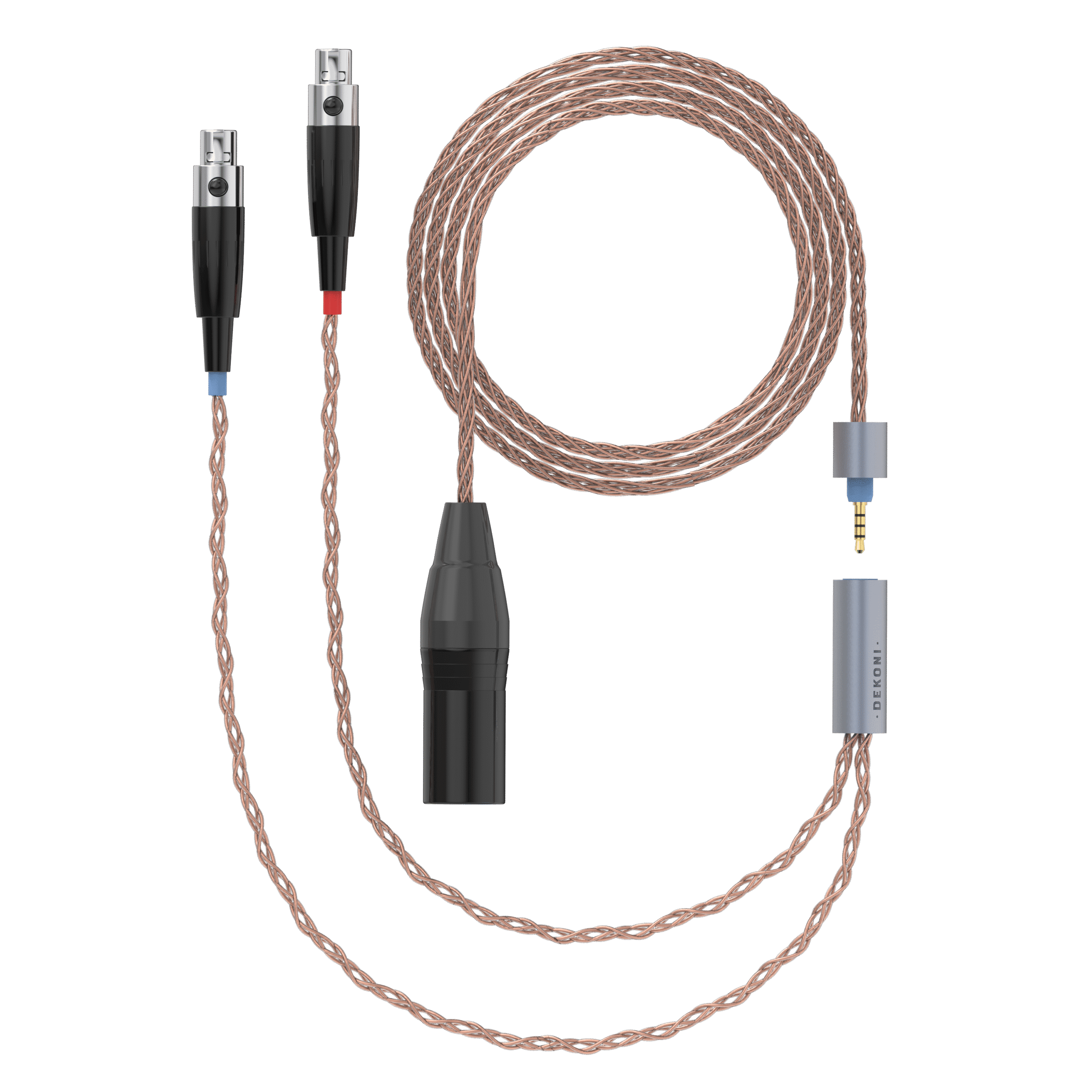 Dekoni Audio Ensemble 4-Pin XLR PCUHD Cable with 4-pin Mini XLR Headphone Connectors (64)