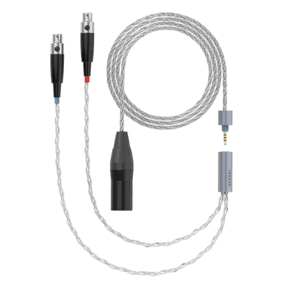 Dekoni Audio Ensemble 4-Pin XLR Braided Cable with HD600 Headphone Connectors (64)