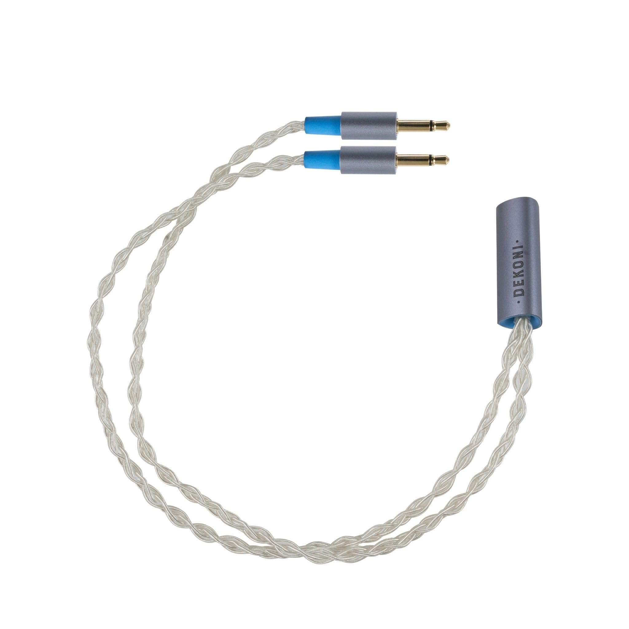 Dekoni Audio Ensemble Oversplit 3.5mm Connectors with Silver Braided Cable
