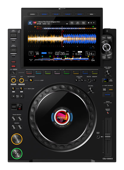 AlphaTheta CDJ-3000X High-Resolution Professional DJ Player (Black)