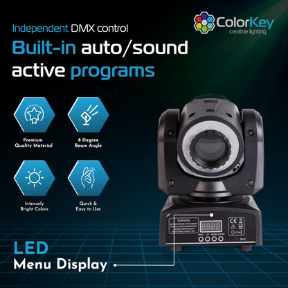 ColorKey Mover Halo Spot Color Changing Halo Compact Moving Head