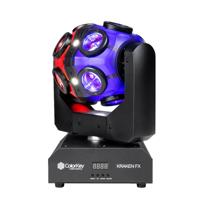 ColorKey Kraken FX Energizing QUAD Color LED Effect Light with Built-in Blinder