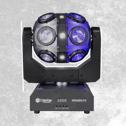 ColorKey Kraken FX Energizing QUAD Color LED Effect Light with Built-in Blinder