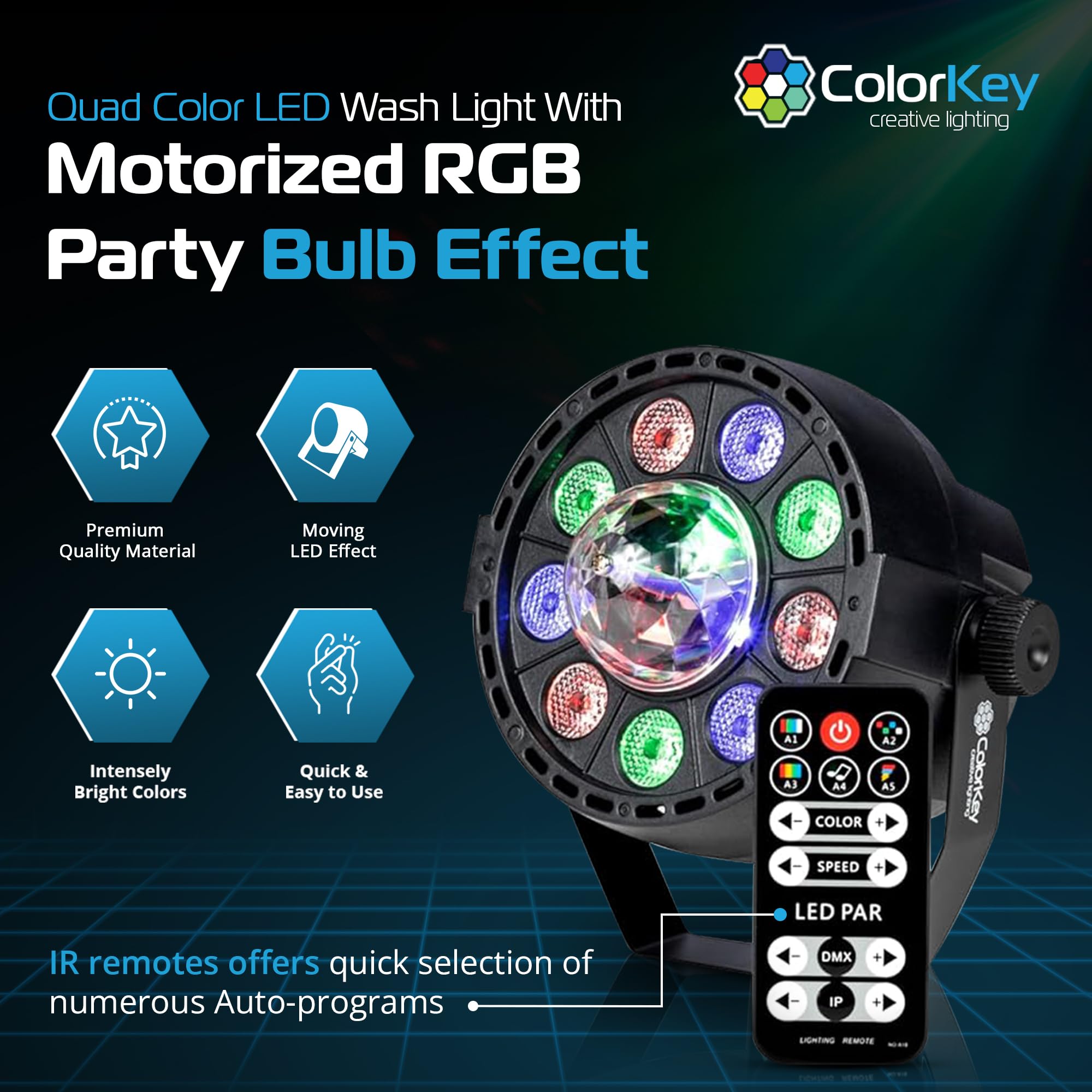 ColorKey CKU-1083 Party Light FX 3-Pack Bundle