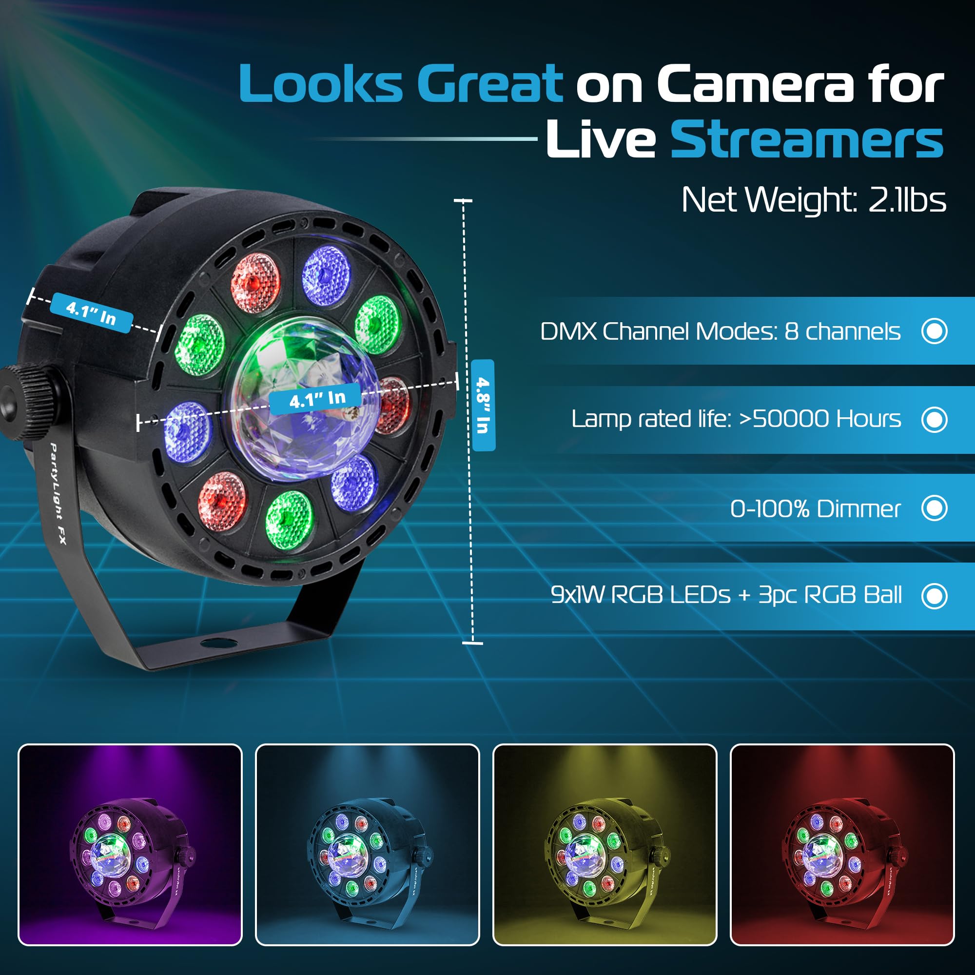 ColorKey CKU-1083 Party Light FX 3-Pack Bundle