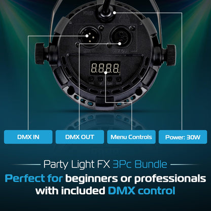 ColorKey CKU-1083 Party Light FX 3-Pack Bundle